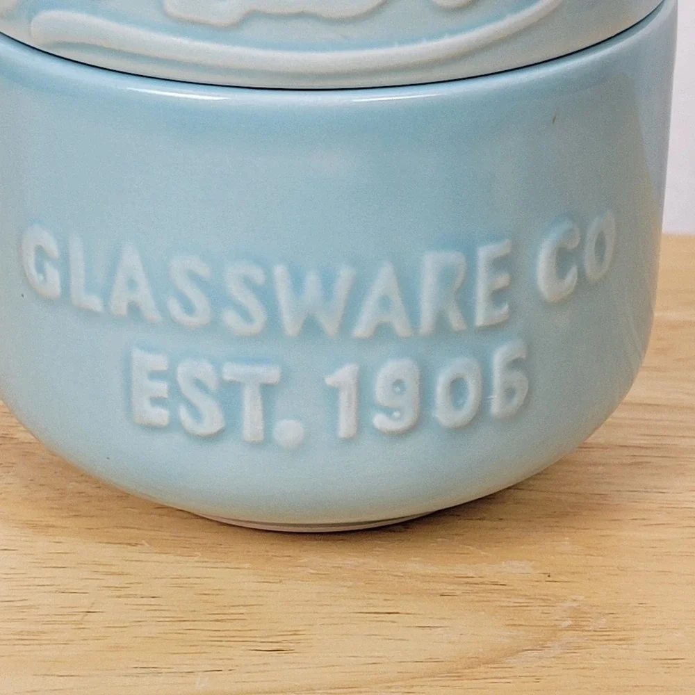 Mason Jar Measuring Cups Blue Stacking Nesting Kitchen Rustic Country Farmhouse